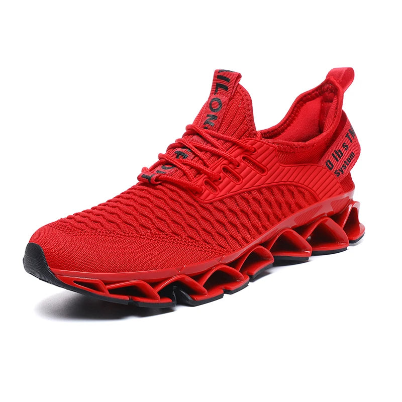 New Sports Casual Shoes Non-Slip Teenagers Ultra-Light Shock-Absorbing Blade Running Shoes Men High Rebound Fashionable Shoes