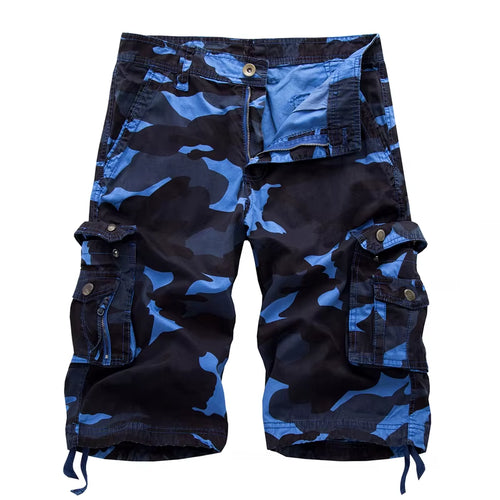 2024 Summer Military Camo Cargo Shorts Fashion Camouflage Multi-Pocket Homme Army Casual Shorts Bermudas Masculina plus Size 40