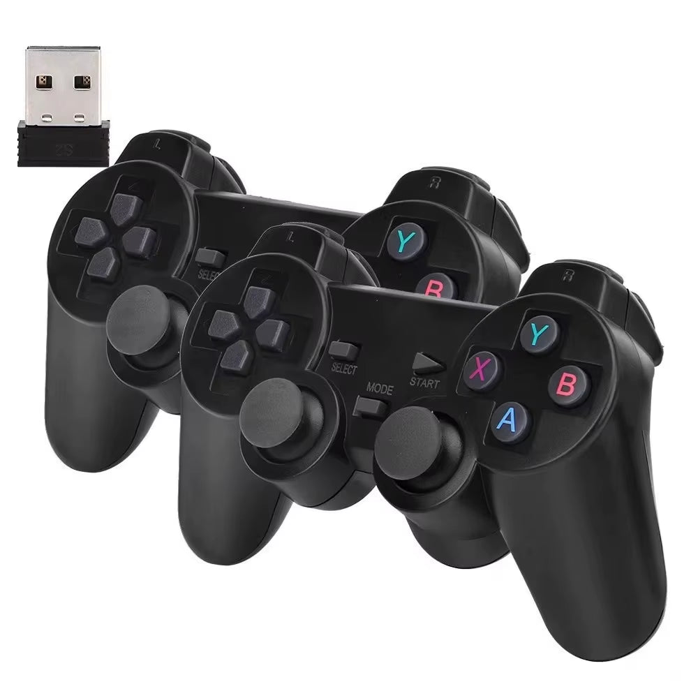 Double Happiness: 2.4G Wireless Gamepad Set, Easily Team up and Play Games.Two People Can Enjoy Classic Games Together.