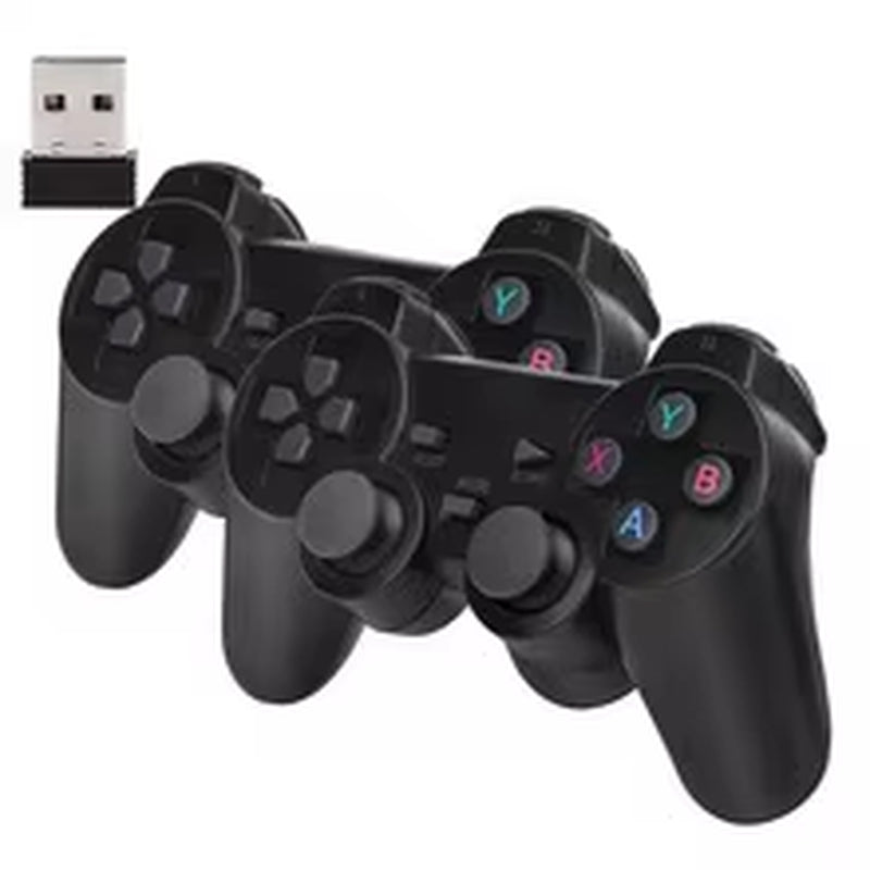 Double Happiness: 2.4G Wireless Gamepad Set, Easily Team up and Play Games.Two People Can Enjoy Classic Games Together.
