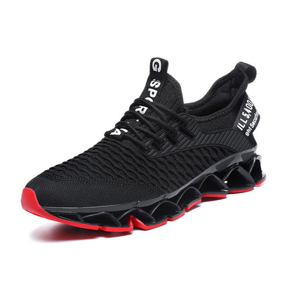 New Sports Casual Shoes Non-Slip Teenagers Ultra-Light Shock-Absorbing Blade Running Shoes Men High Rebound Fashionable Shoes
