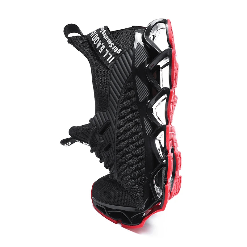 New Sports Casual Shoes Non-Slip Teenagers Ultra-Light Shock-Absorbing Blade Running Shoes Men High Rebound Fashionable Shoes