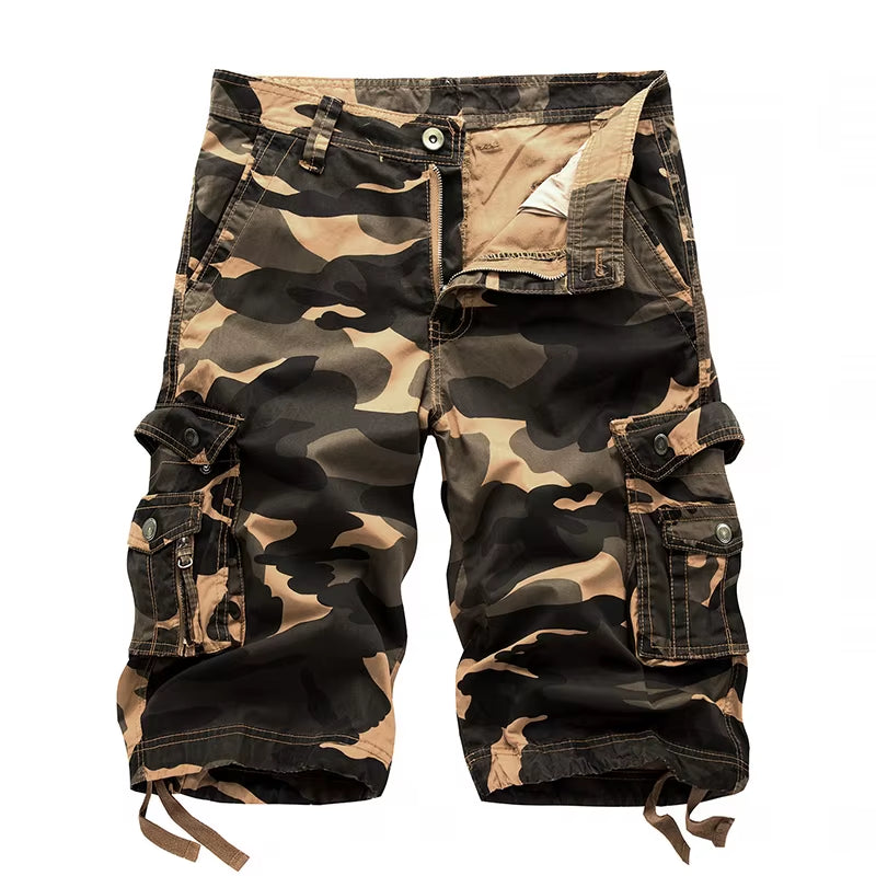 2024 Summer Military Camo Cargo Shorts Fashion Camouflage Multi-Pocket Homme Army Casual Shorts Bermudas Masculina plus Size 40