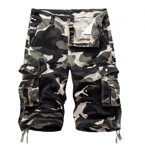 2024 Summer Military Camo Cargo Shorts Fashion Camouflage Multi-Pocket Homme Army Casual Shorts Bermudas Masculina plus Size 40